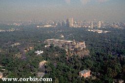 Chapultepec Park aerial view